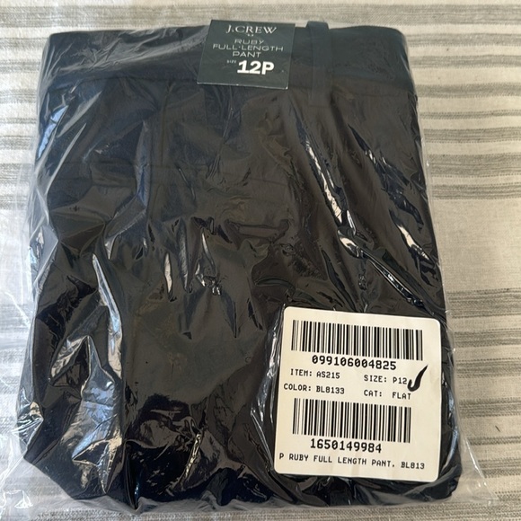 J. Crew Factory Petite Full length Ruby pants in stretch twill AS215 Navy - Picture 7 of 7